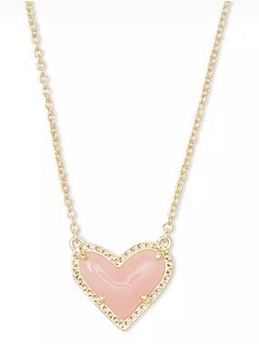 Kendra Scott 14k Gold-Plated Gemstone Heart Pendant Necklace